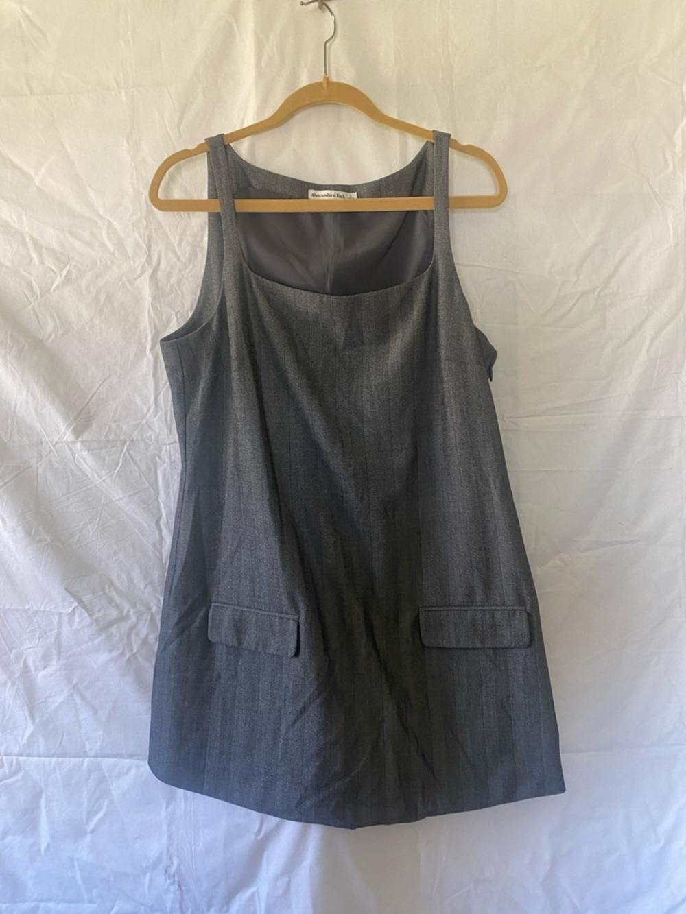 Abercrombie & Fitch Gray Sleeveless Shift Mini Dress